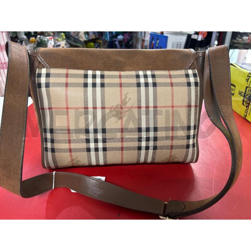 BORSA DONNA IN PELLE A QUADRI BEIGE | Mercatino dell'Usato Torino nizza 2