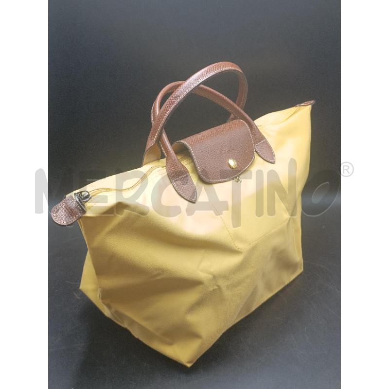 BORSA DONNA LONG CHAMP SENAPE E MARRONE SMALL | Mercatino dell'Usato Torino nizza 4