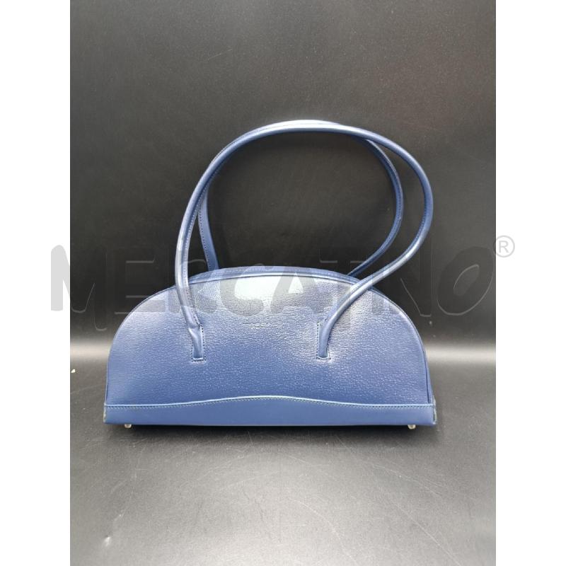 BORSA DONNA TOSCA BLU FORMA SEMICERCHIO | Mercatino dell'Usato Torino nizza 1
