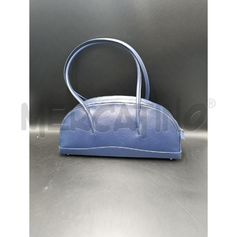 BORSA DONNA TOSCA BLU FORMA SEMICERCHIO | Mercatino dell'Usato Torino nizza 2