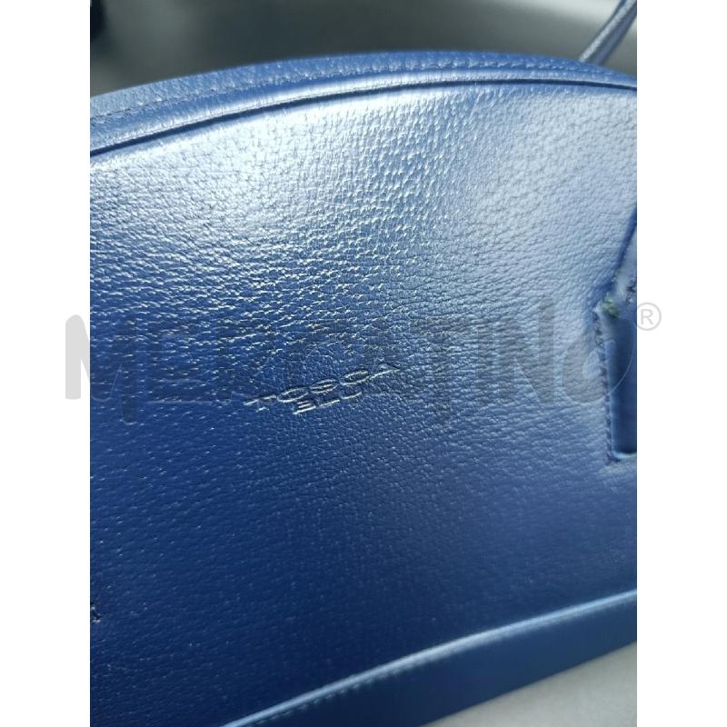 BORSA DONNA TOSCA BLU FORMA SEMICERCHIO | Mercatino dell'Usato Torino nizza 4