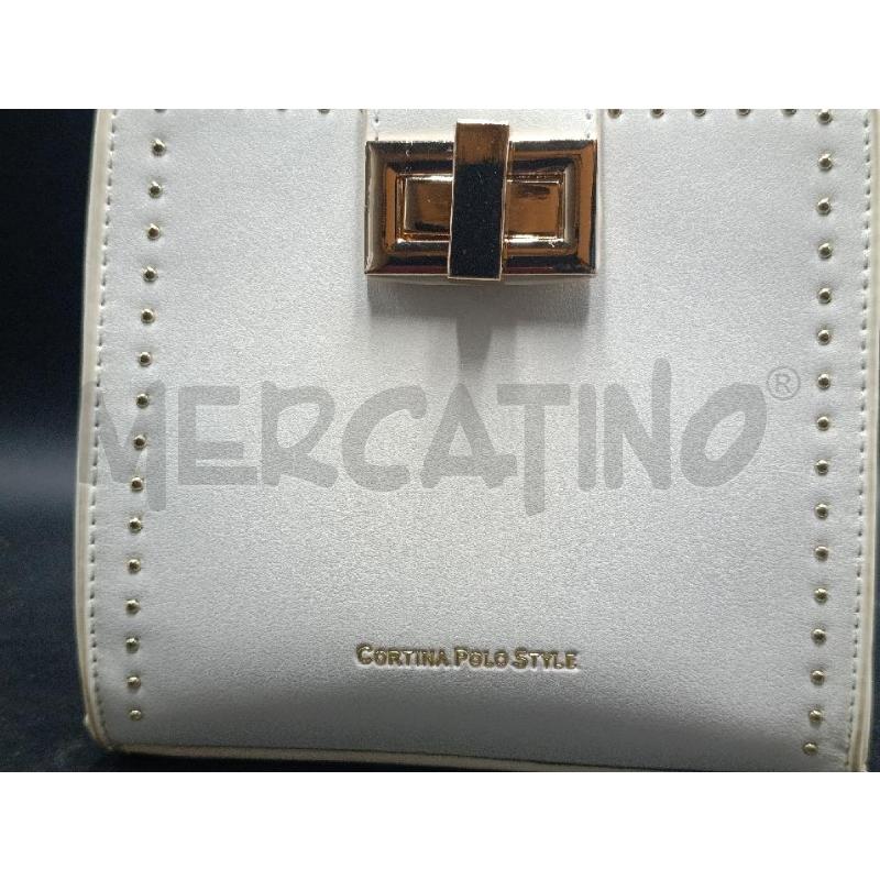BORSA DONNA  BIANCA CORTINA POLO | Mercatino dell'Usato Torino nizza 2