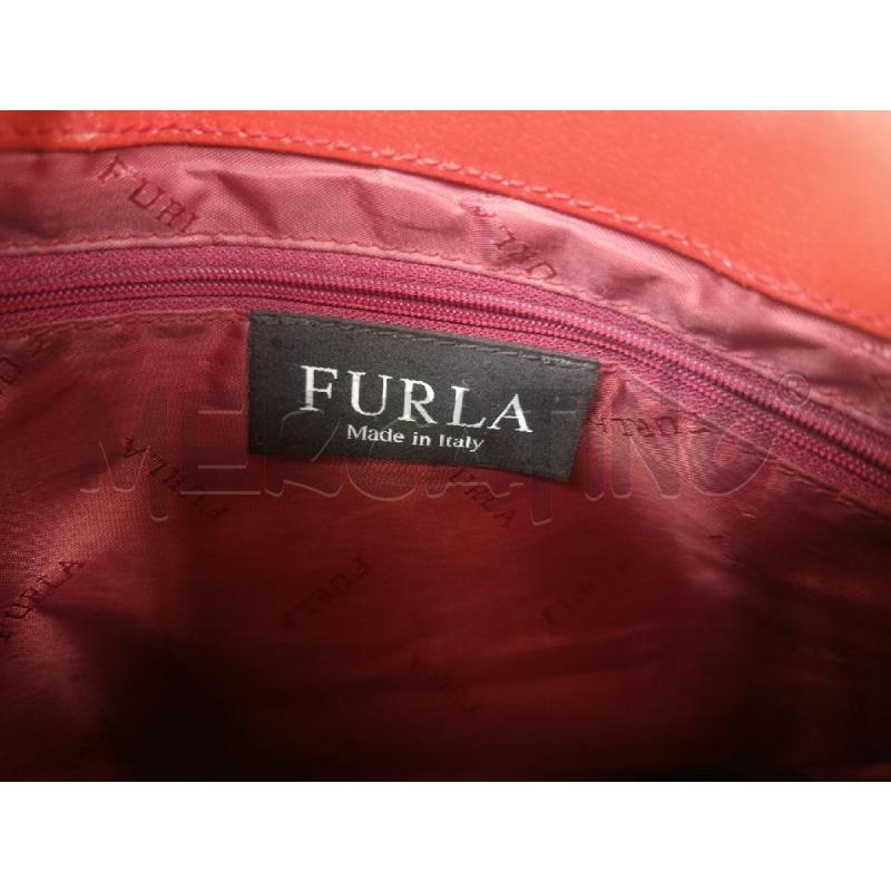 BORSA PELLE ROSSA FURLA | Mercatino dell'Usato Torino nizza 4
