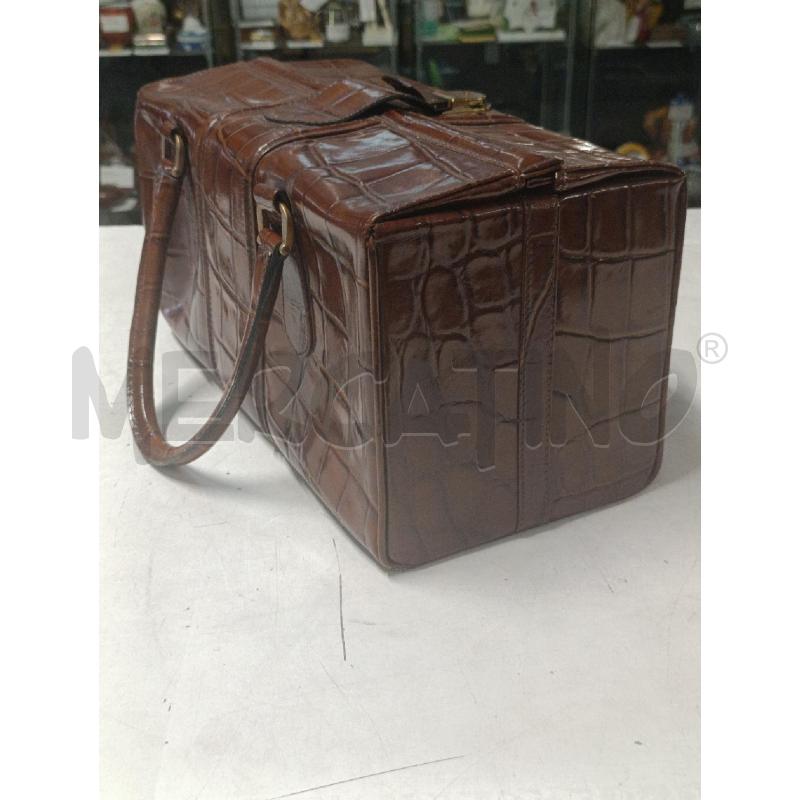 BORSONE VINTAGE MARRONE  | Mercatino dell'Usato Torino nizza 3