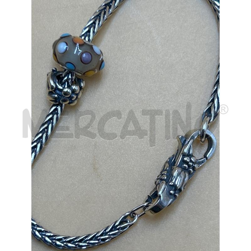 BRACCIALE ACCAIO TROLLBEADS BY THUN COCCINELLA E CHARM | Mercatino dell'Usato Torino nizza 2