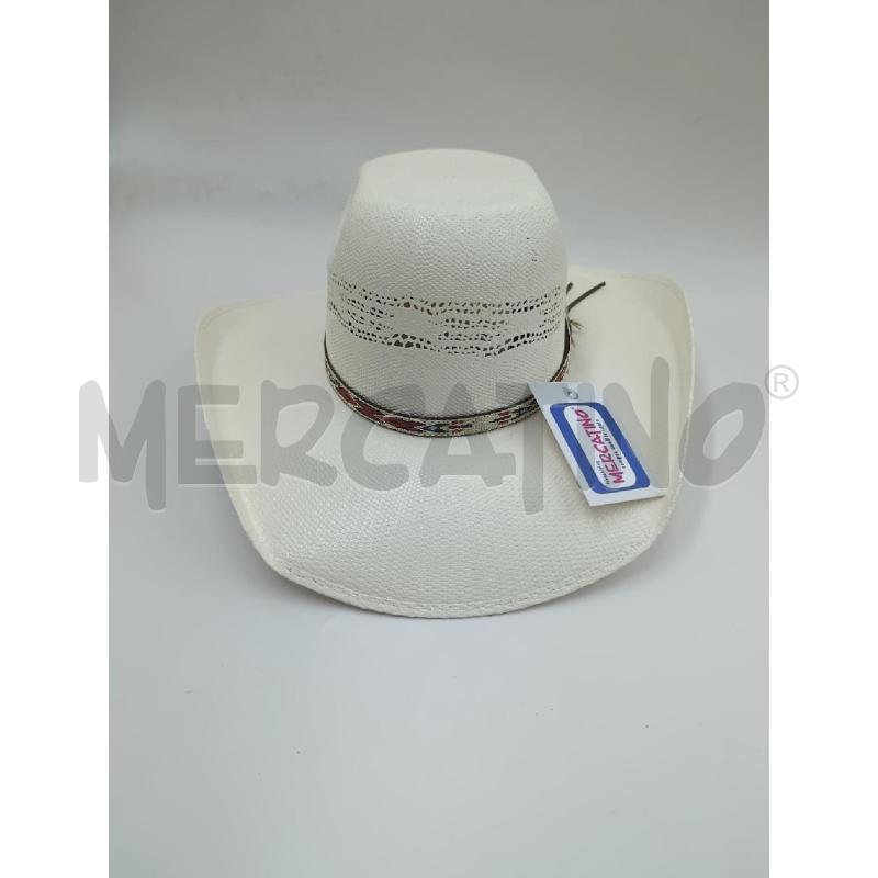 CAPPELLO RESISTOL BIANCO  CON PIUMA  | Mercatino dell'Usato Torino nizza 3