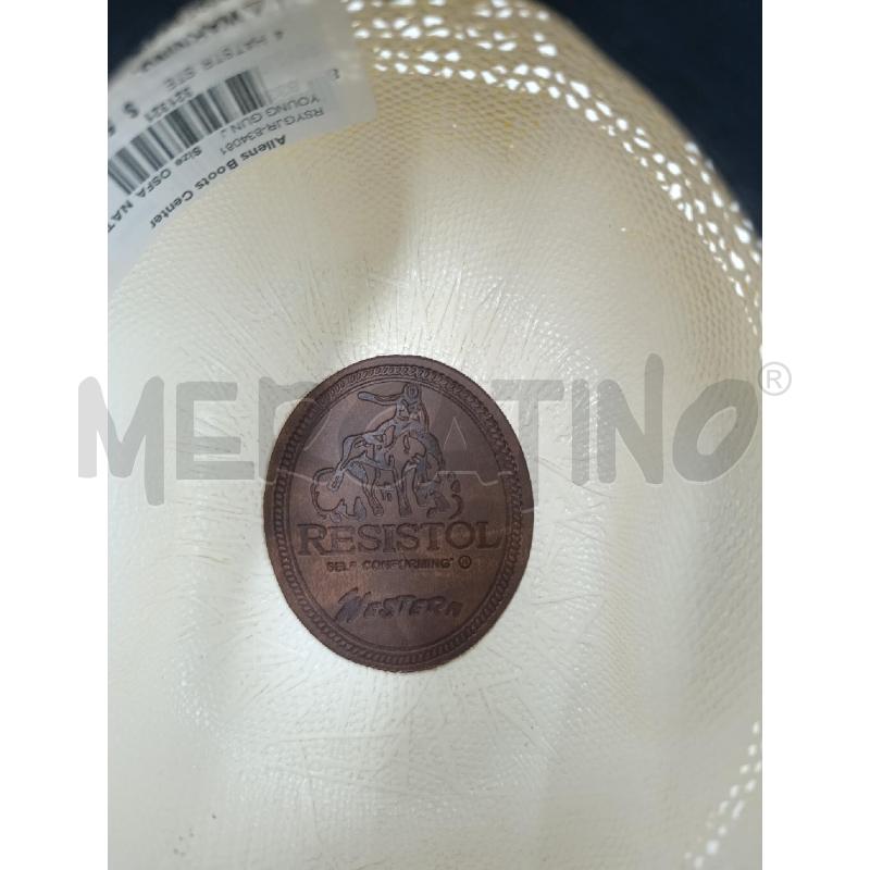 CAPPELLO RESISTOL BIANCO  CON PIUMA  | Mercatino dell'Usato Torino nizza 4