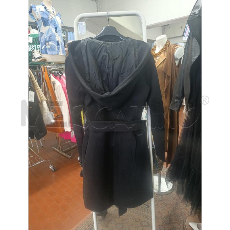 CAPPOTTO DONNA LORO PAINA NERO IN CASHMERE CON CAPPUCCIO | Mercatino dell'Usato Torino nizza 2