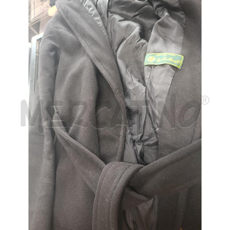 CAPPOTTO DONNA LORO PAINA NERO IN CASHMERE CON CAPPUCCIO | Mercatino dell'Usato Torino nizza 4