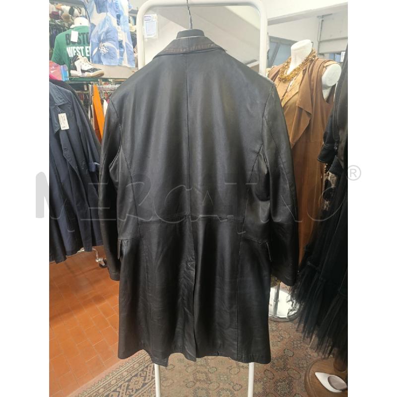 CAPPOTTO UOMO NERO IN PELLE  | Mercatino dell'Usato Torino nizza 2