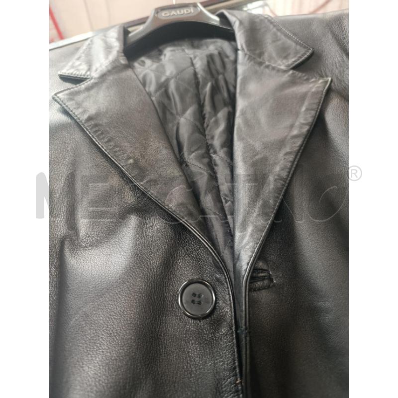 CAPPOTTO UOMO NERO IN PELLE  | Mercatino dell'Usato Torino nizza 5