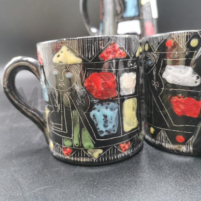 CARAFFA ARTISTICA DERUTA + TAZZE  | Mercatino dell'Usato Torino nizza 2