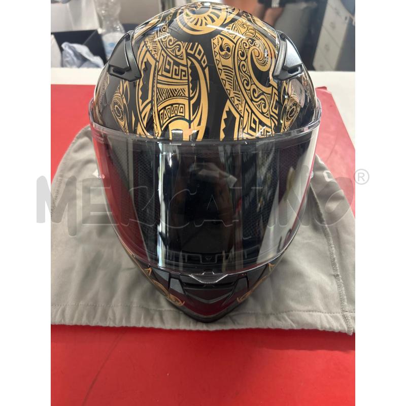 CASCO MOTO CGM NERO TRIBALI DORATI | Mercatino dell'Usato Torino nizza 1