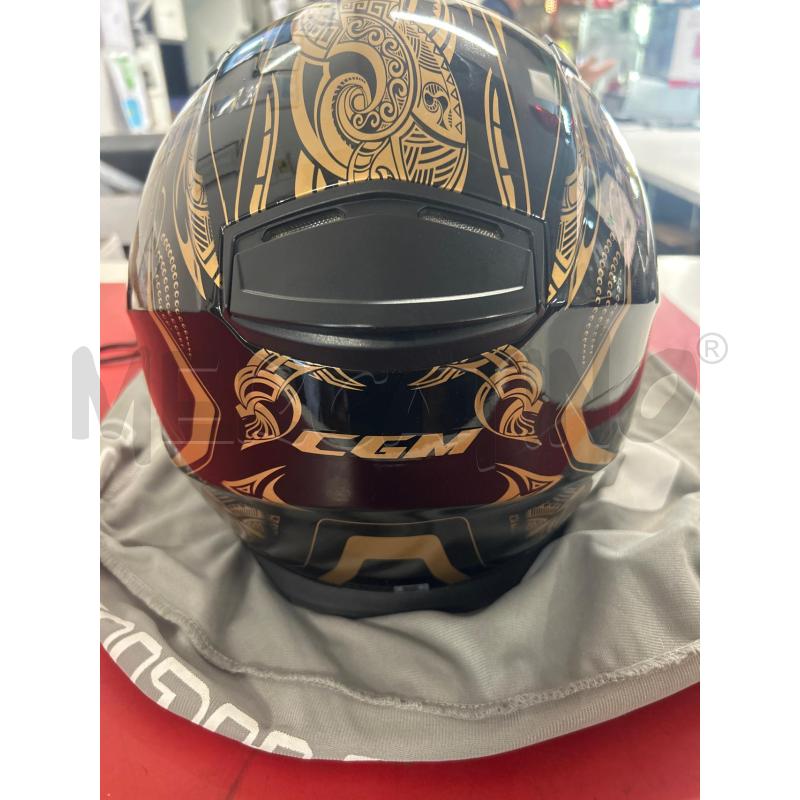 CASCO MOTO CGM NERO TRIBALI DORATI | Mercatino dell'Usato Torino nizza 3