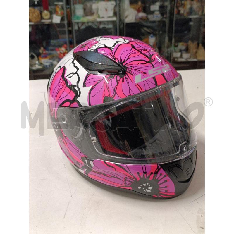 CASCO MOTO ROSA E BIANCO TG.M 57/58  | Mercatino dell'Usato Torino nizza 1
