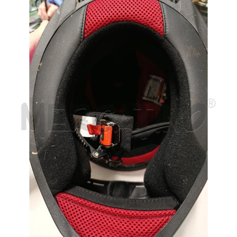 CASCO MOTO ROSA E BIANCO TG.M 57/58  | Mercatino dell'Usato Torino nizza 3