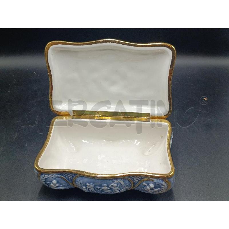 COFANETTO CAPODIMONTE COLORE BLU | Mercatino dell'Usato Torino nizza 3