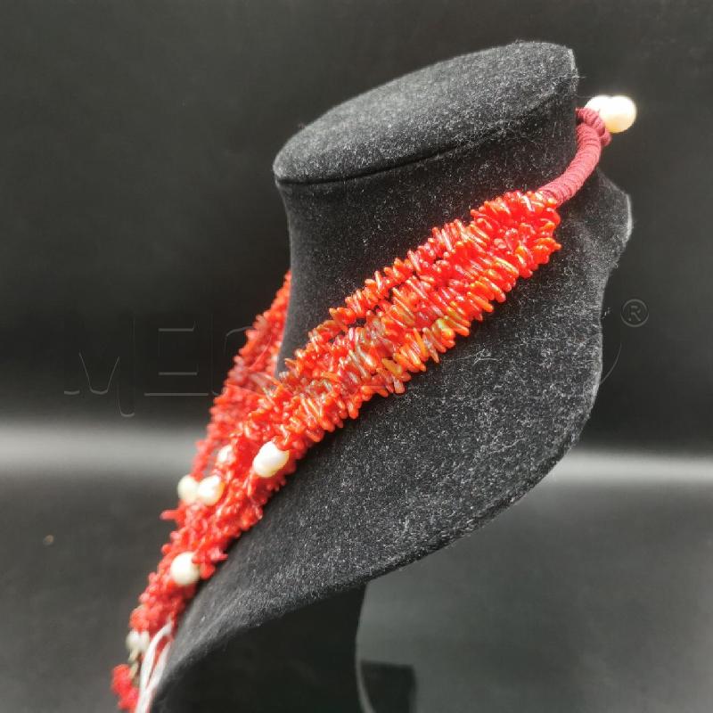 COLLANA  CORALLO CON CIONDOLO E PIETRE | Mercatino dell'Usato Torino nizza 4