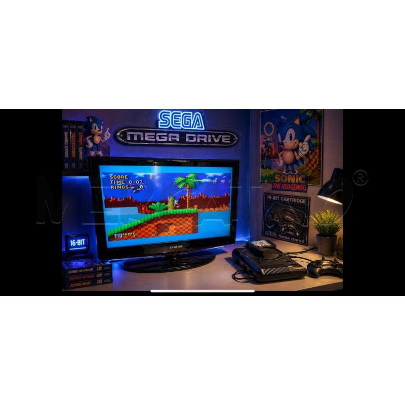 CONSOLLE SEGA MEGA DRIVE SONIC THE HEDGEHOG | Mercatino dell'Usato Torino nizza 1