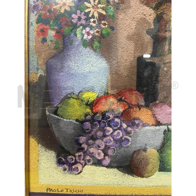 DIPINTO PAOLO TOSCHI NATURA MORTA FIGURATIVA  | Mercatino dell'Usato Torino nizza 2