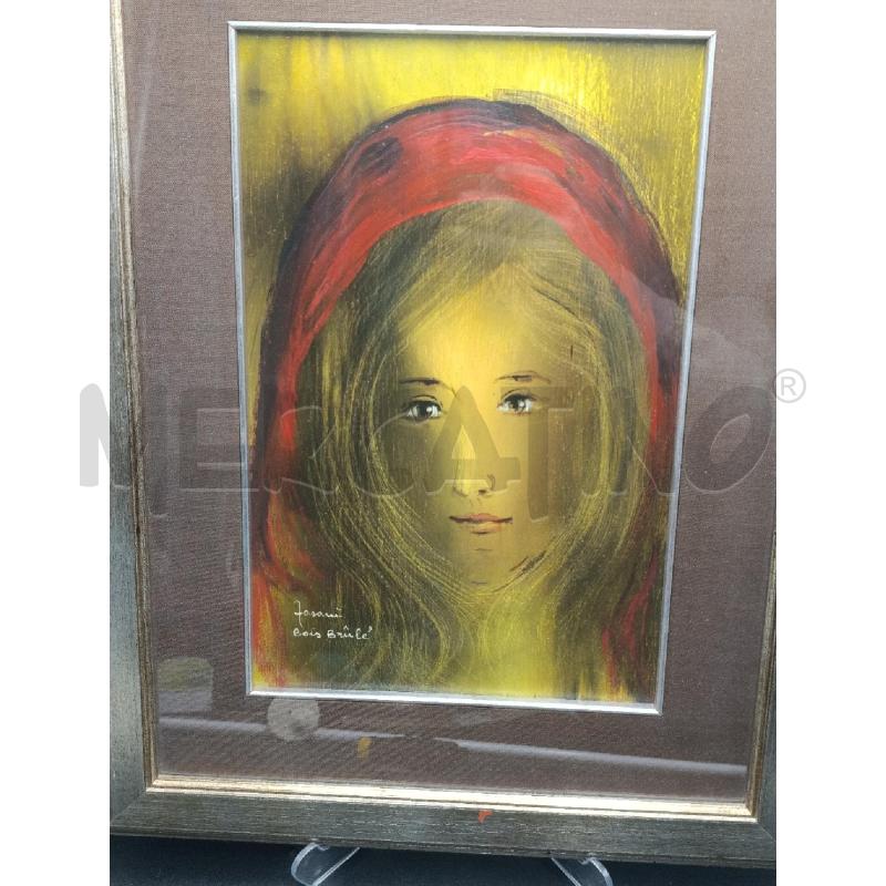 DIPINTO PIERRE FASANI' VISO DONNA | Mercatino dell'Usato Torino nizza 3