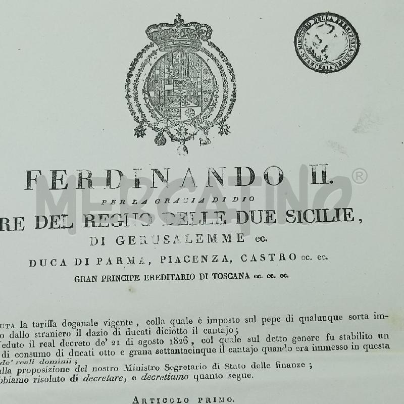 DOCUMENTO FERNANDO II | Mercatino dell'Usato Torino tommaso grossi 2