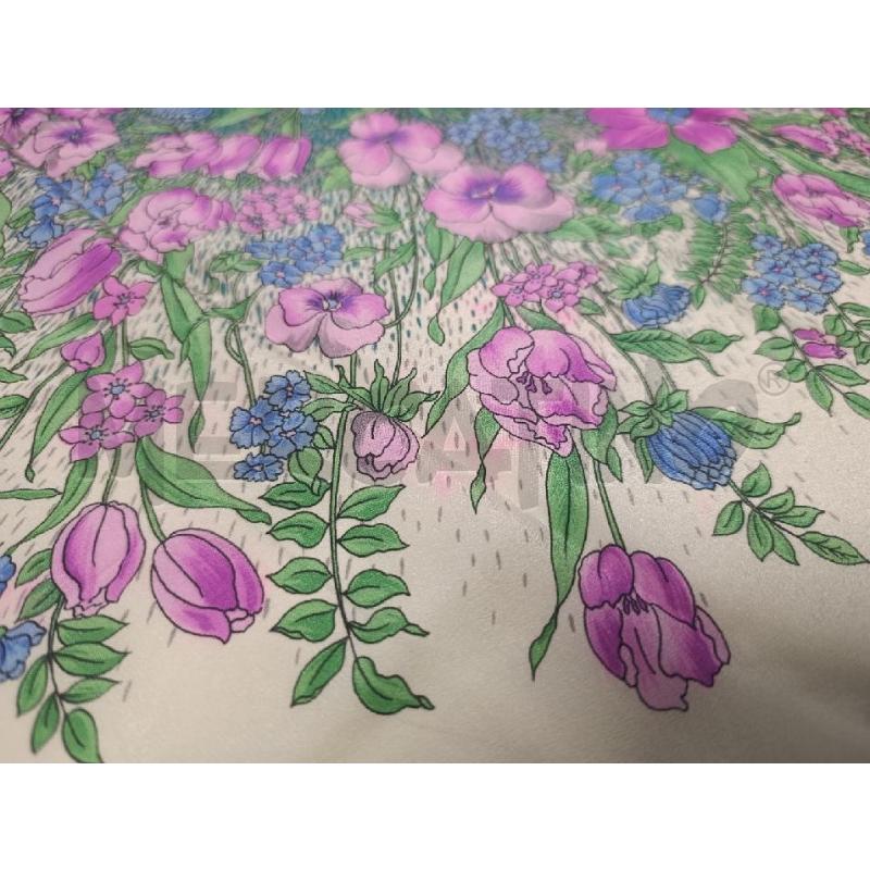 FOULARD KRIZIA BIANCO E AZZZURRO | Mercatino dell'Usato Torino nizza 3