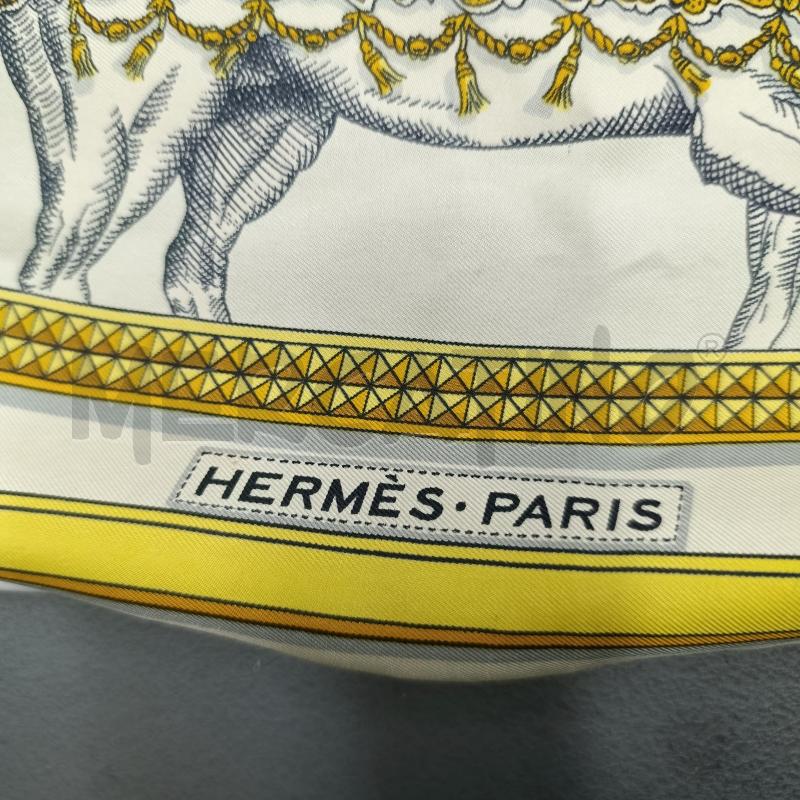 FOULARD  HERMES BEIGE E GIALLO | Mercatino dell'Usato Torino nizza 3