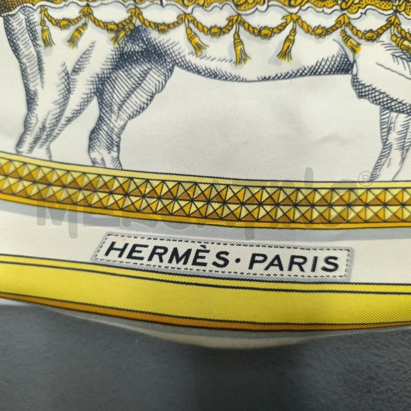FOULARD  HERMES BEIGE E GIALLO | Mercatino dell'Usato Torino nizza 5
