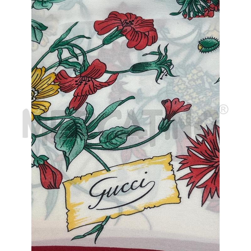 FOULARD  SETA STAMPA FLORA GUCCI | Mercatino dell'Usato Torino nizza 2