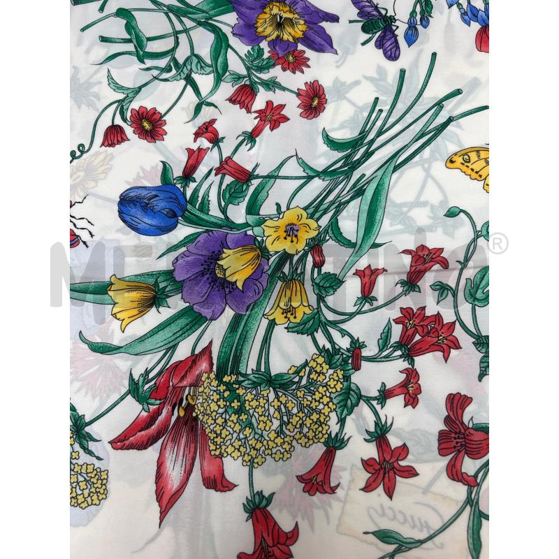 FOULARD  SETA STAMPA FLORA GUCCI | Mercatino dell'Usato Torino nizza 4