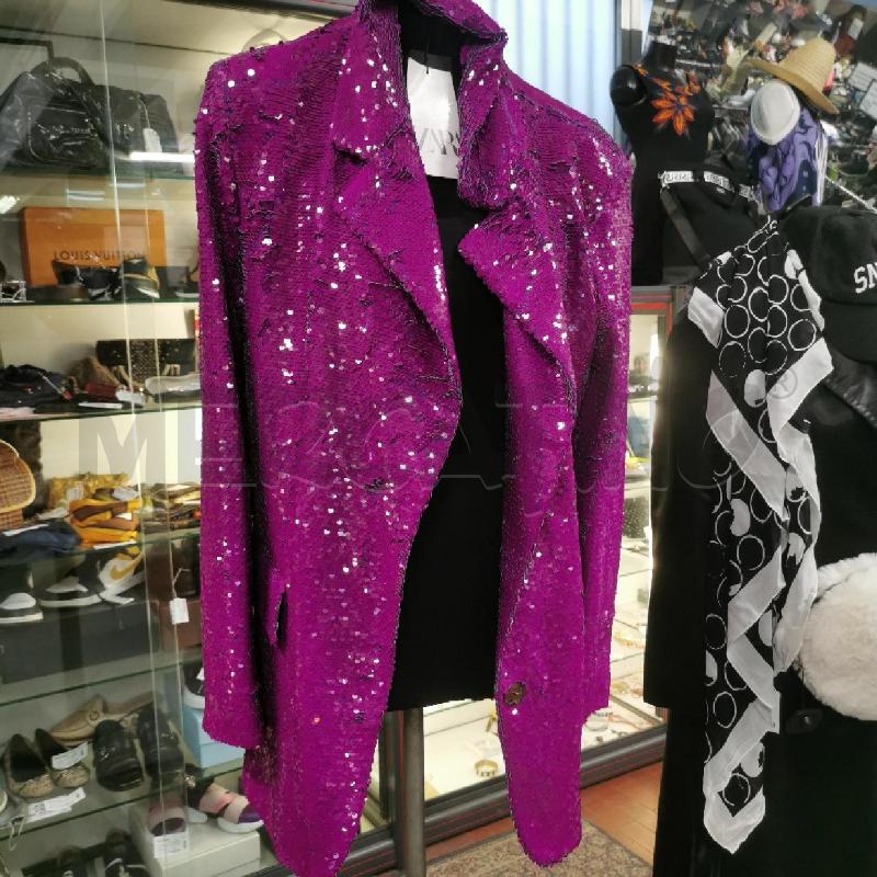 GIACCA DONNA ZARA PAILLETTES VIOLA | Mercatino dell'Usato Torino nizza 1