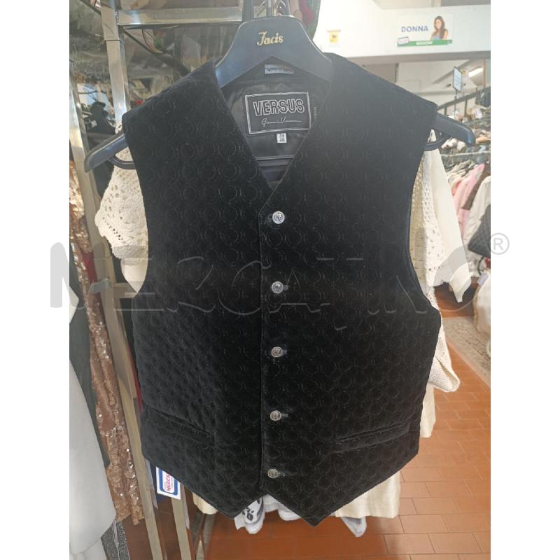 GILET UOMO VELLUTO NERO GIANNI VERSACE | Mercatino dell'Usato Torino nizza 1