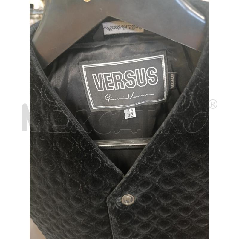 GILET UOMO VELLUTO NERO GIANNI VERSACE | Mercatino dell'Usato Torino nizza 2