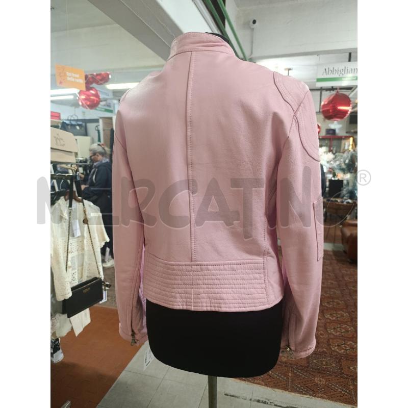 GIUBBINO DONNA  ROSA  IN PELLE | Mercatino dell'Usato Torino nizza 2
