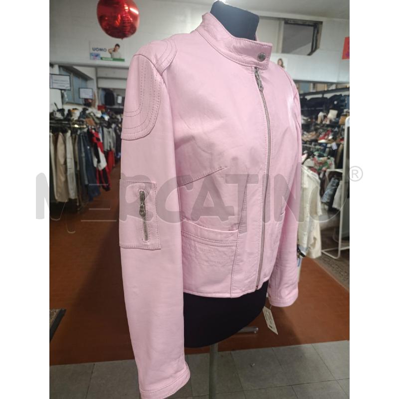 GIUBBINO DONNA  ROSA  IN PELLE | Mercatino dell'Usato Torino nizza 3