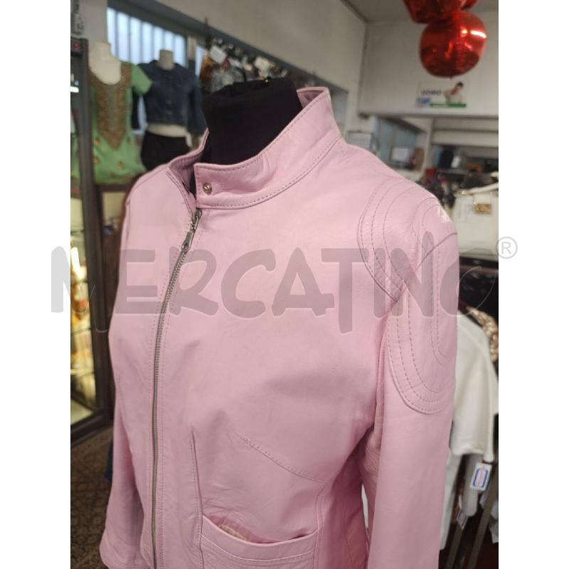 GIUBBINO DONNA  ROSA  IN PELLE | Mercatino dell'Usato Torino nizza 4