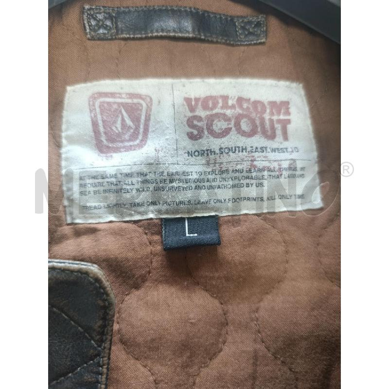 GIUBBOTTO UOMO VOLCOM IN PELLE COLLETTO PELO | Mercatino dell'Usato Torino nizza 5