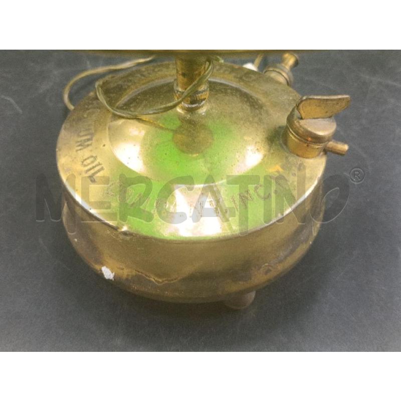LAMPADA IN OTTONE CON VETRO OPALINO VERDE | Mercatino dell'Usato Torino nizza 4