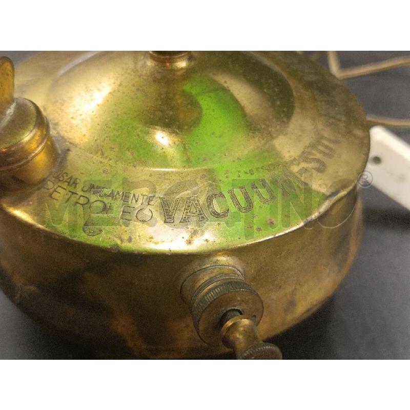 LAMPADA IN OTTONE CON VETRO OPALINO VERDE | Mercatino dell'Usato Torino nizza 5