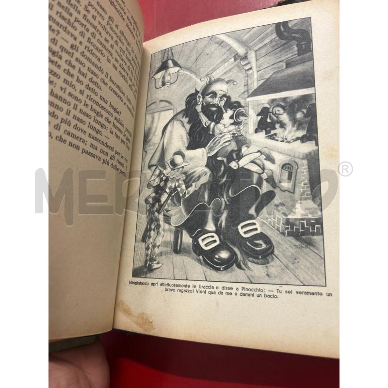 LE AVVENTURE DI PINOCCHIO COLLODI 1942 CASA EDITRICE CARROCCIO | Mercatino dell'Usato Torino nizza 3
