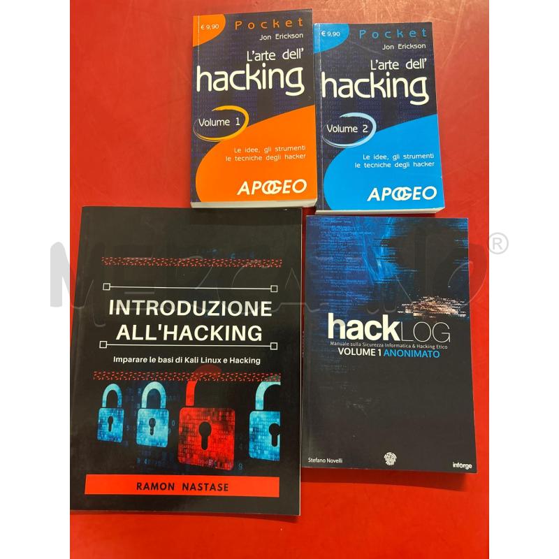 LIBRI BLOCCO L'ARTE DELL HACKING  | Mercatino dell'Usato Torino nizza 1