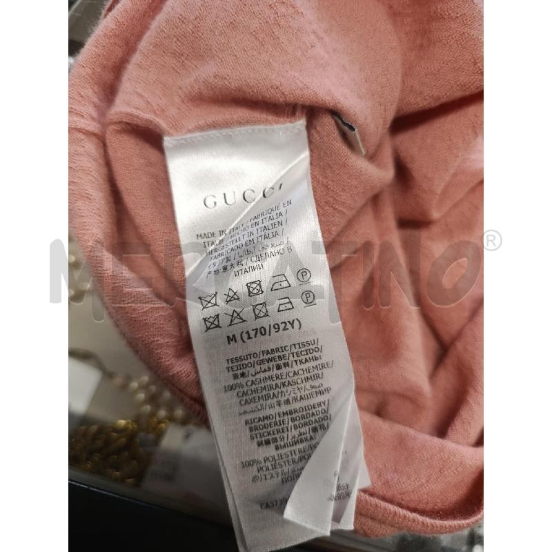 MAGLIA DONNA GUCCI MORBIDA MANICA CORTA ROSA | Mercatino dell'Usato Torino nizza 4