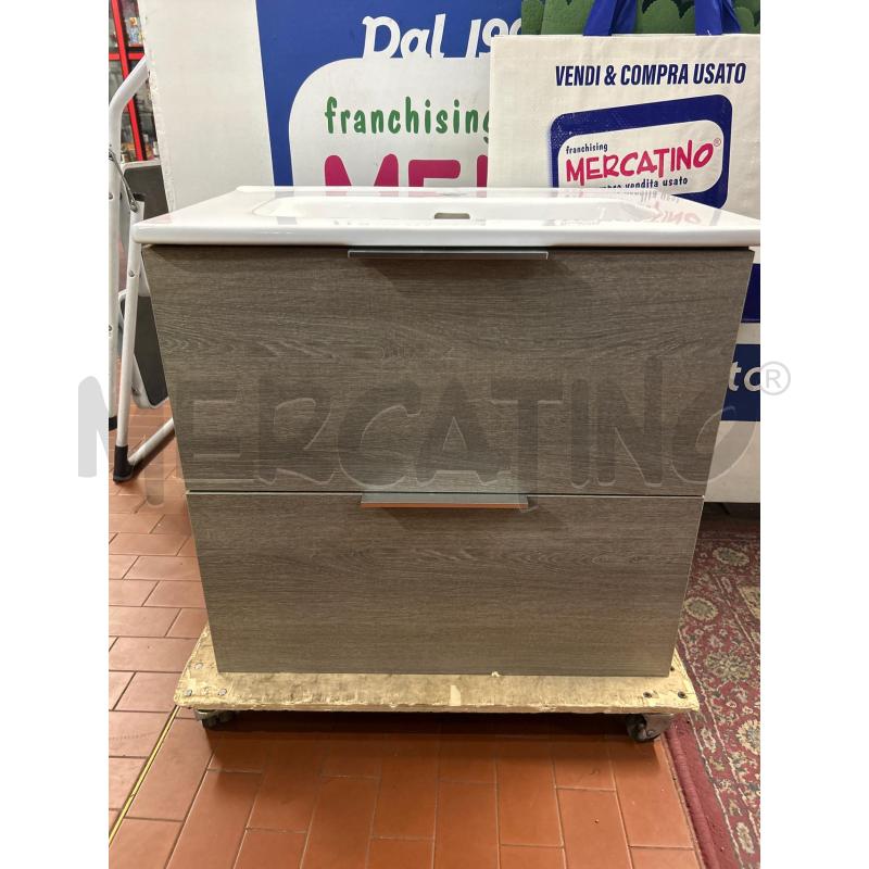 MOBILETTO BAGNO DUE CAASETTI DA MURO COLOR TORTORA | Mercatino dell'Usato Torino nizza 1