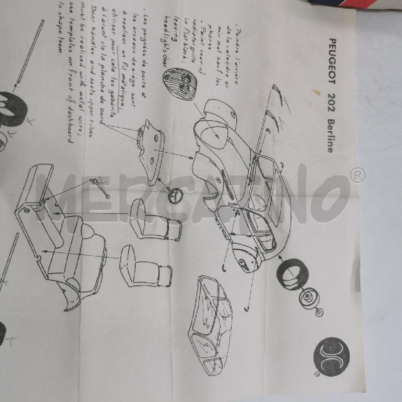 MODELLINO AUTO PEUGEOT 202 | Mercatino dell'Usato Torino nizza 2