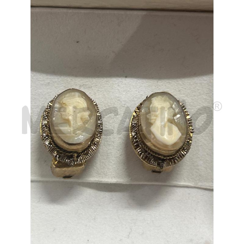 ORECCHINI  VINTAGE CAMEO | Mercatino dell'Usato Torino nizza 1