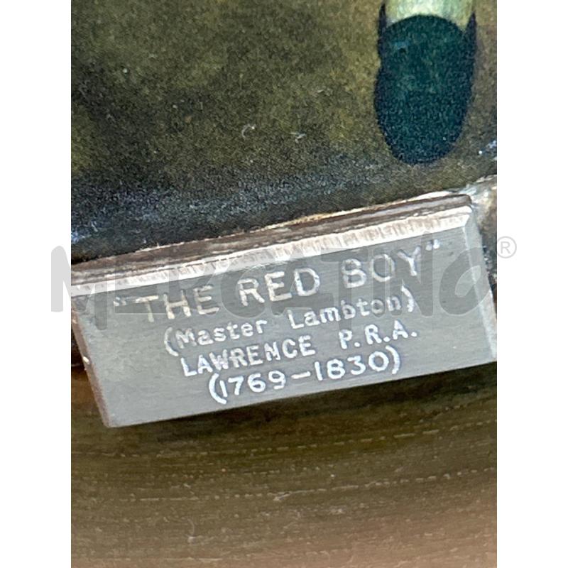PIATTO IN OTTONE CON RAFF. THE RED BOY | Mercatino dell'Usato Torino nizza 3