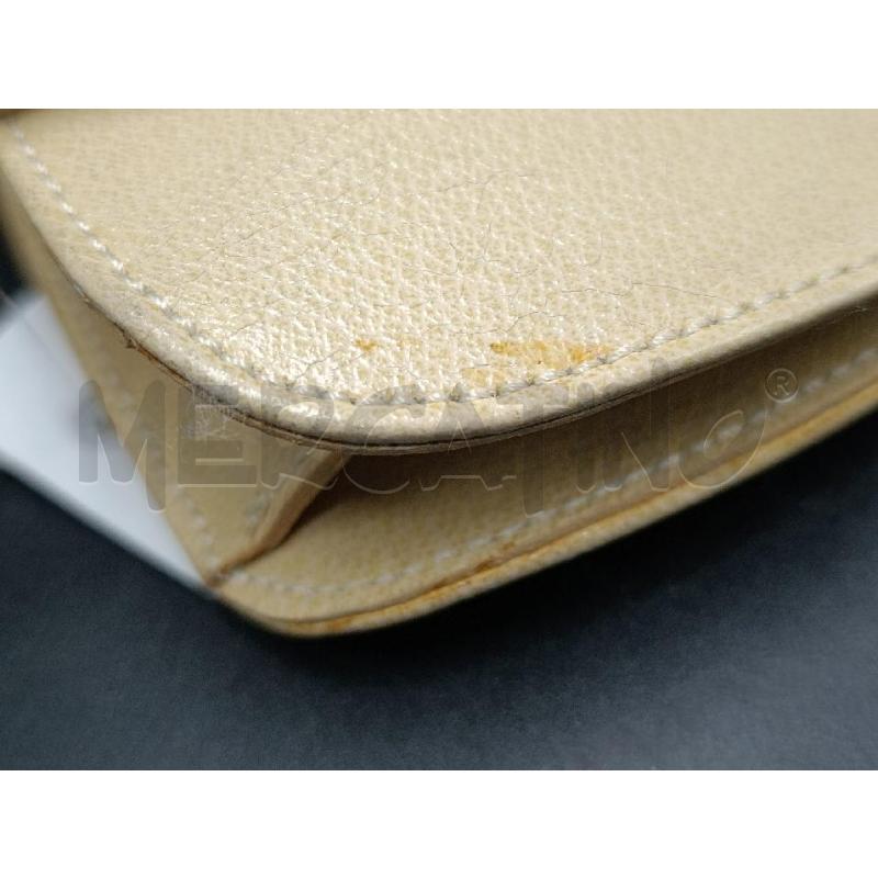 POCHETTE  DONNA COCINELLE BEIGE CON CHIUSURA DORATA   | Mercatino dell'Usato Torino nizza 4