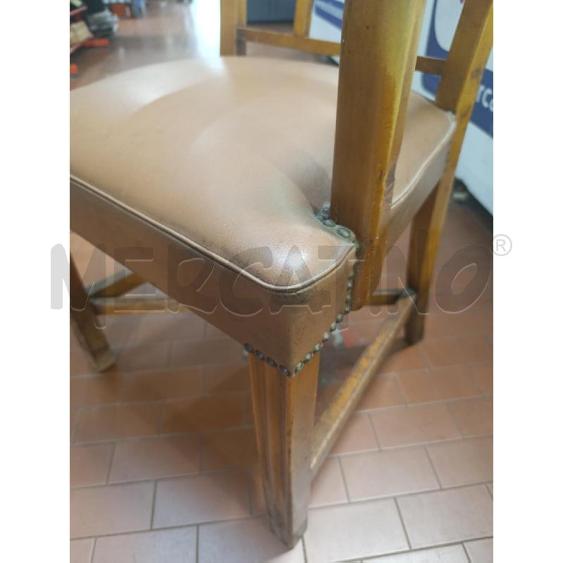 POLTRONCINA ART DECO LEGNO MASSELLO  | Mercatino dell'Usato Torino nizza 4
