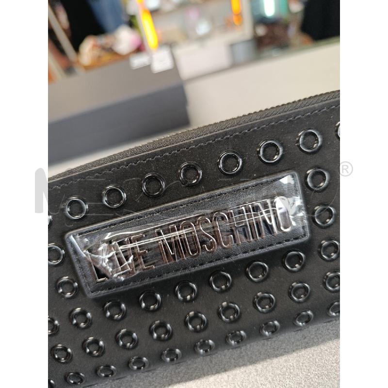 PORTA FOGLIO MOSCHINO NERO | Mercatino dell'Usato Torino nizza 2